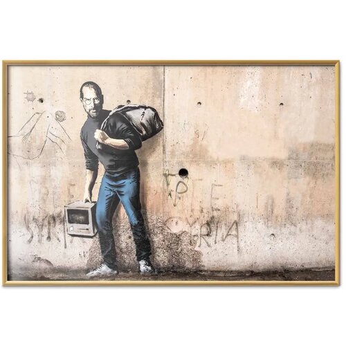  Plakat - Steve 90x60 Zlatni okvir Cene