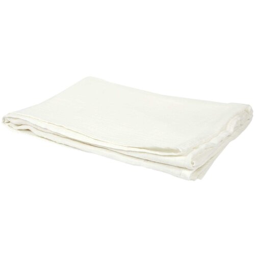 The home deco factory Posteljna pregrinjala PLAID GAZE DE COTON BLANC CRAIE 120X150CM M6 Bela Slike