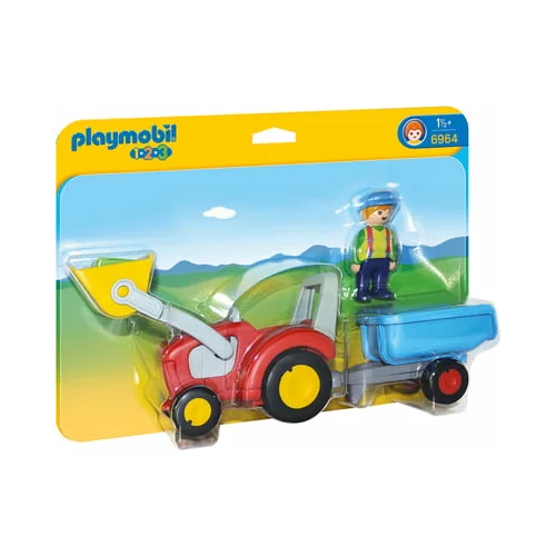 Playmobil 6964 - 1.2.3 - Traktor s prikolico