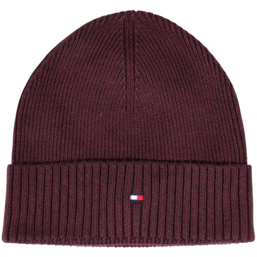 Tommy Hilfiger Kape TH FLAG PIMA COTTON BEANIE AM0AM12796 Rdeča Slike