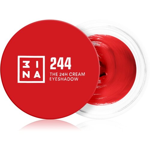 3INA The 24H Cream Eyeshadow kremasto senčilo za oči odtenek 244 Red 3 ml Slike