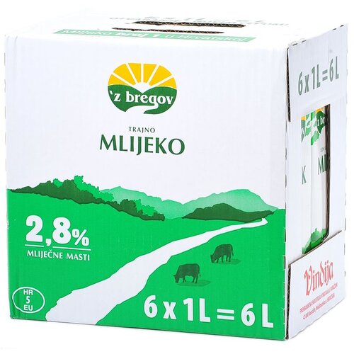 Z Bregov trajno mlijeko 2,8% mm 6x1l XXL Slike