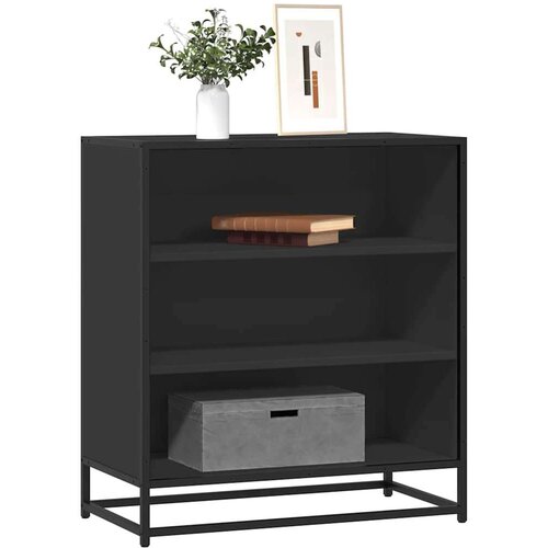 vidaXL Komoda crna 68x35x76 cm konstruirano drvo i metal Cijene