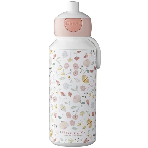 Mepal Bela/svetlo rožnata otroška steklenička za vodo 400 ml Flowers & butterflies –