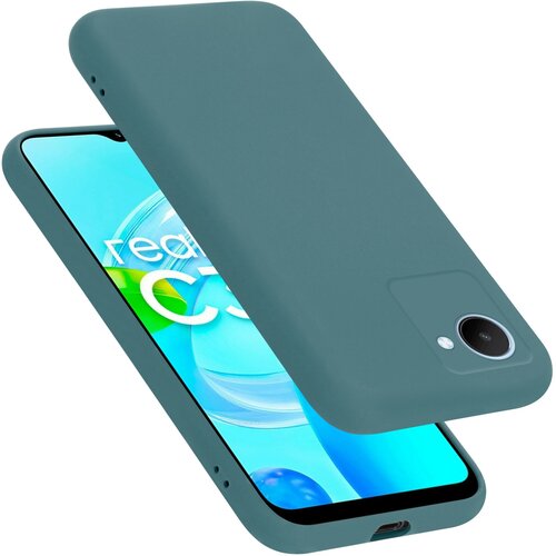 Cadorabo Ohi&scaron;je, združljiv z Realme v tekoči zeleni barvi - za&scaron;čitni pokrov iz fleksibilnega silikona TPU, (20695002) Cene