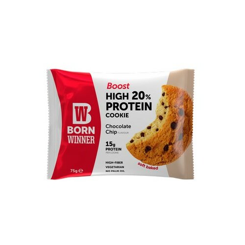 BORN WINNER protein cookie boost choco chip 75g Slike
