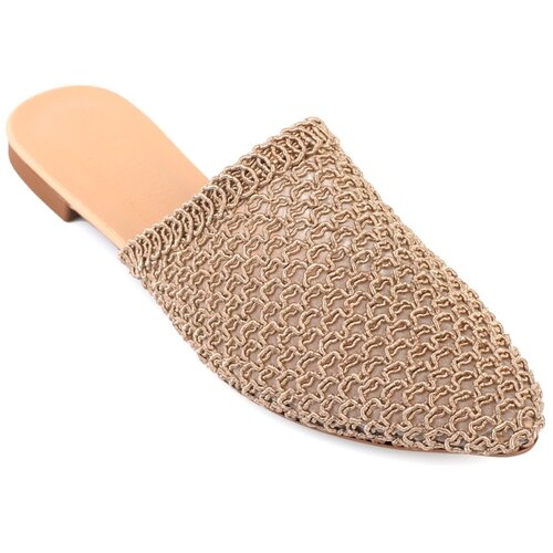 Capone Outfitters Women's Straw Pointed Toe Closed Slippers Slike