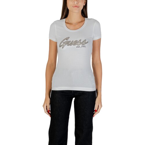 Guess SS LOGO HOT FIX TEE W5YI16 J1314 Bijela Slike