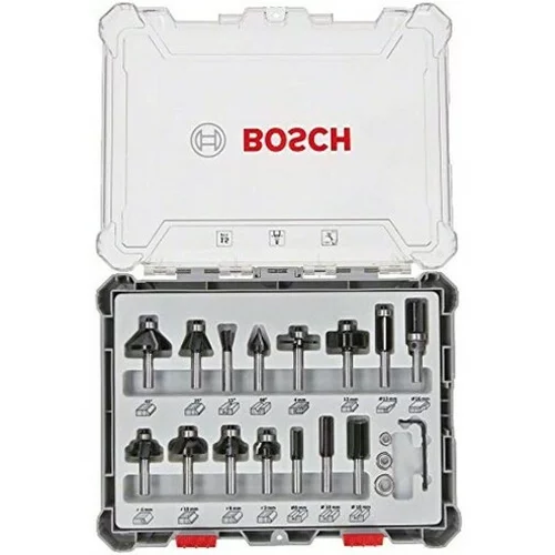 Bosch Komplet rezkarjev BOSCH (15-delni, vpetje: 8 mm)
