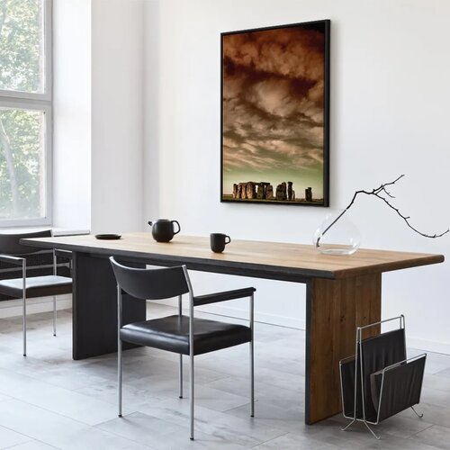  Slika - Clouds Over Stonehenge (1 Part) Vertical 40x60 U crnom drvenom okviru Slike
