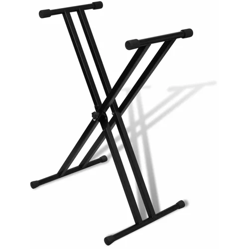 vidaXL Podesivi nosač klavijatura, X oblik