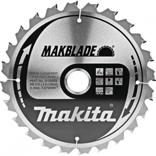 Makita TCT MAK Blade žagin list 255 mm 48 zob za les B-08888 Cene