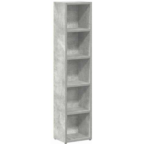  Ormarići za CD-ove 2 kom siva boja betona 21x16x93,5 cm iverica Slike
