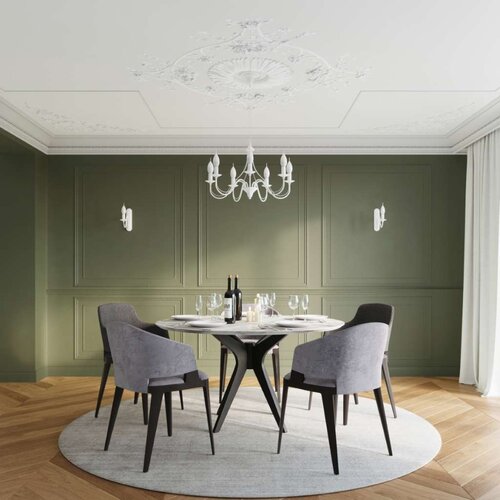 Sollux SL.0214 - Luster na lancu MINERWA 5 5xE14/40W/230V bela Slike