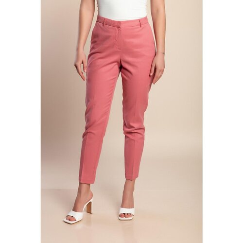 Fenzy Plus Size Dolge Hlače, Roza Cene