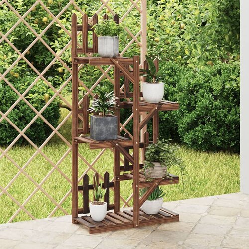 VidaXL Stojalo za rastline 60x25x130 cm trden les jelke Slike