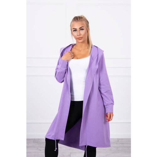 Kesi Cardigan with oversize print in purple color Cene
