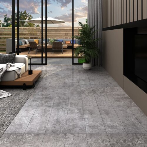 vidaXL podne obloge od PVC-a 5,02 m² 2 mm samoljepljive boja betona Cijene