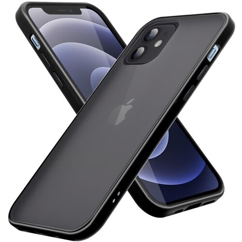 Cadorabo Ohi&amp;scaron;je, združljiv z Apple v Frosted Black - Hibrid za&amp;scaron;čitni pokrov s TPU Silikonom v notranjosti in Matt Plastic Back, (20566835) Slike