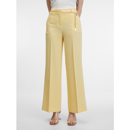 Orsay Yellow Women's Wide Pants - Women's Slike