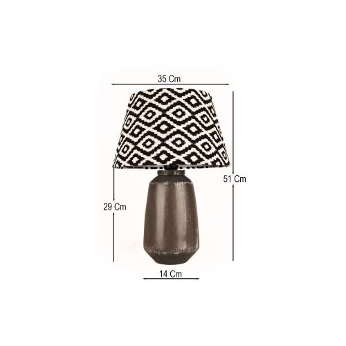 Opviq Stona lampa BK103, Crno-bijela Cene