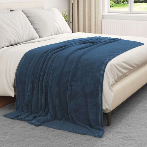  Odeja Temno modra 150 x 200 cm Flis, (5000288076) Cene