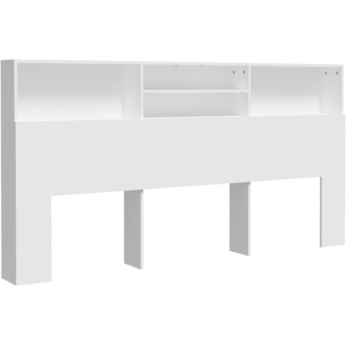 Maison Chic vzglavna omarica - nočna omarica - posteljna omarica bela 200x19x103,5 cm, (21704939) Slike