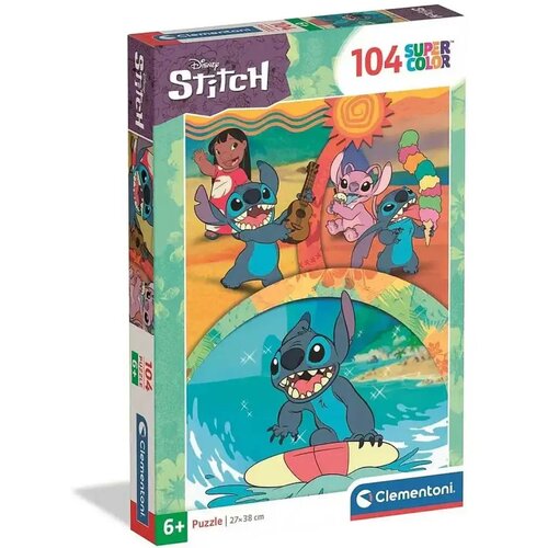 Clementoni Disney+Stitch+Zvjezdani+pas+supercolor+104+komada+puzzle+-+ Cene
