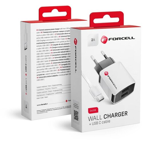 forcell kućni punjač  U21 2XUSB 2A + type c kabl Cene