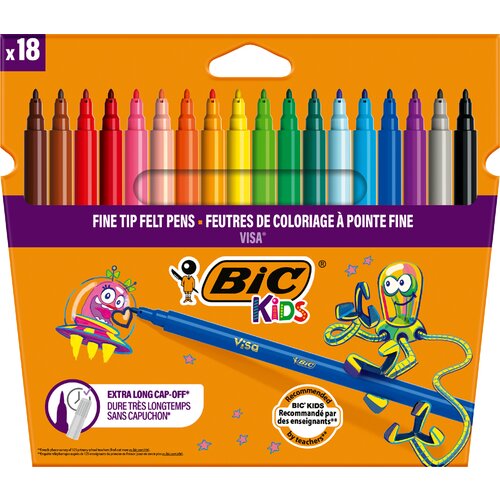 Bic KIDS Visa fiber pisala, kartonska &amp;scaron;katla 18, (21656189) Slike