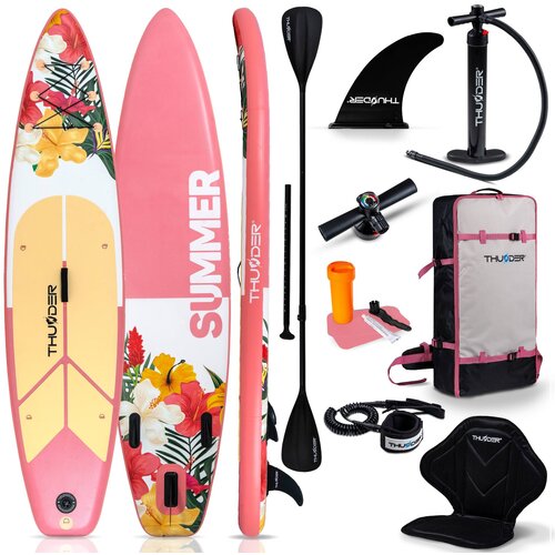 THUNDER Napihljiva SUP deska 320 &times; 75 &times; 15 cm &ndash; set z veslom, sedežem, torbo in pumpko &reg; VIOSA, (5000091252) Cene
