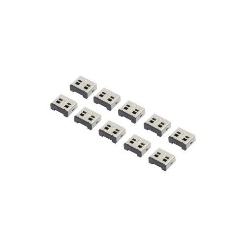 Renkforce 10x USB sigurnosni umetak za USB-Portblocker srebrne boje Slike