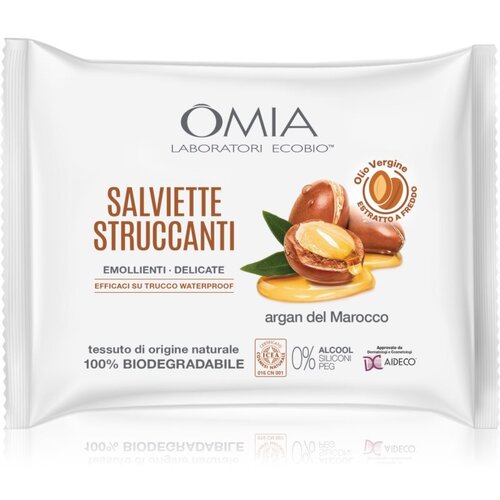 Omia Laboratories Argan del Marocco maramice za skidanje pudera 20 kom Slike