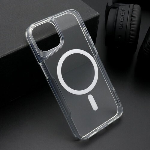  Maska aura magsafe za iphone 14/ bela Slike
