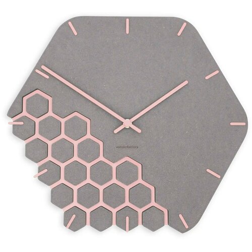 Von Der Factory Zidni sat Luxhora Fragmenta Light Grey 11 boja kazaljki Cijene