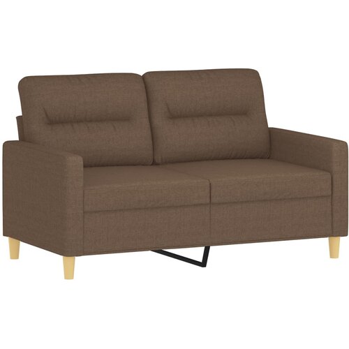  3-dijelni set sofa s jastucima smeđi od tkanine Slike