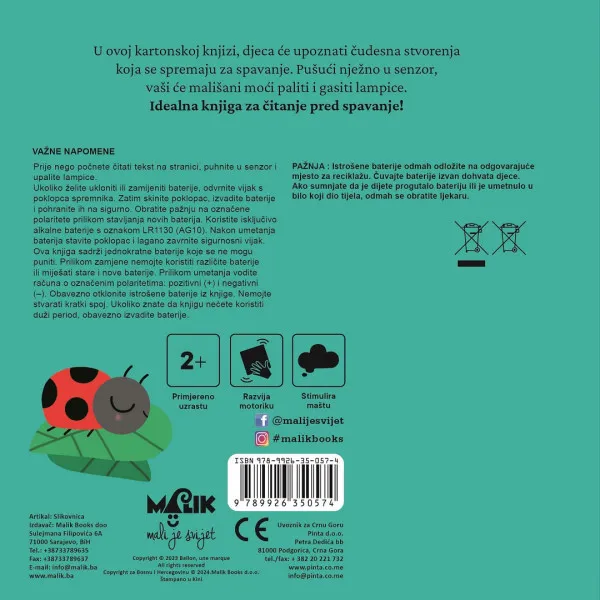 MALIK Moja knjiga s lampicama - laku noć Cene