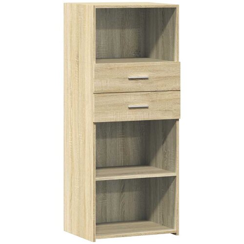 Maison Chic Visoka omara - Komoda - Predalnik sonoma hrast 50x42,5x124 cm inženirski les, (21721496) Slike