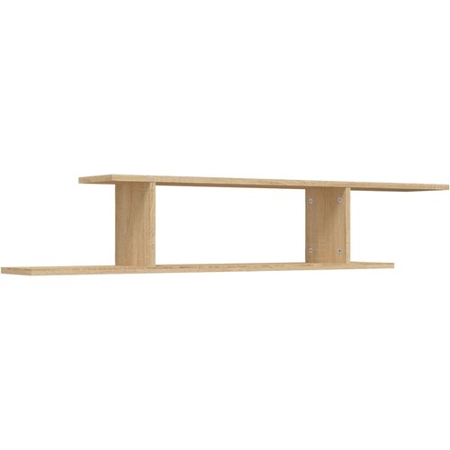 vidaXL Stenska TV polica sonoma hrast 125x18x23 cm iverna plošča, (20810783) Cene
