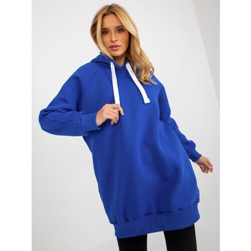 Fashion Hunters Women&amp;#039;s Long Sweatshirt - Blue Slike