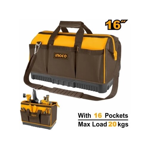 Ingco htbg08 torba za alat 16" - 16 džepova super ( HTBG08 ) Cene