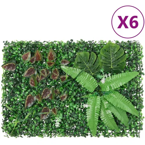  Ograda od umjetnih biljaka 6 kom zelena 40 x 60 cm
