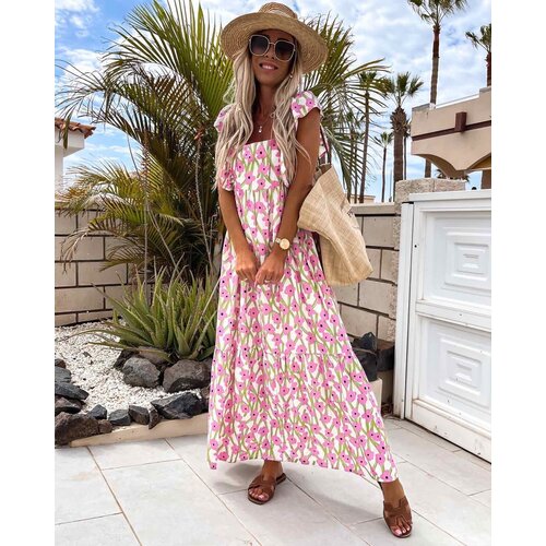 Beloved Sandra maxi obleka roza Slike