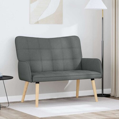  Kauč za dvoje Tamno siva 115 x 61 x 87 cm tkanina Cijene