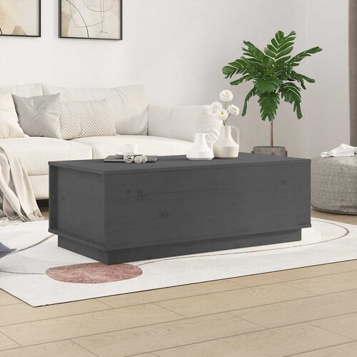  Stolić za kavu sivi 100 x 50 x 35 cm od masivne borovine Cijene