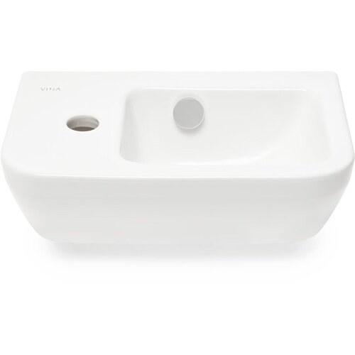 Vitra 7090-003-0028 Integra 37 x 22 cm leva izvedba keramični umivalnik z odprtino za armaturo Slike