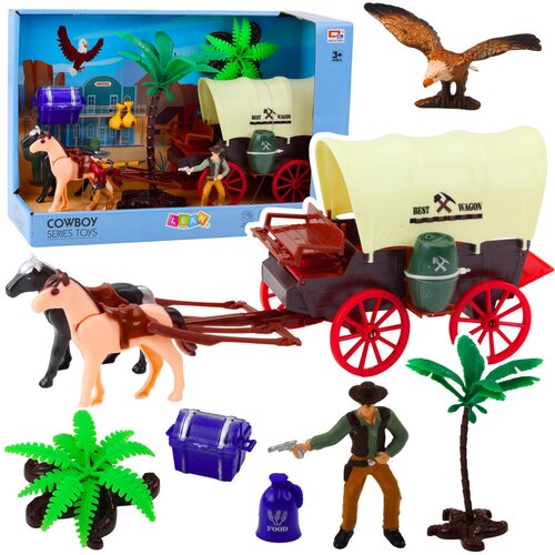  Set figura za igru sa kaubojem i Western kolima Cene