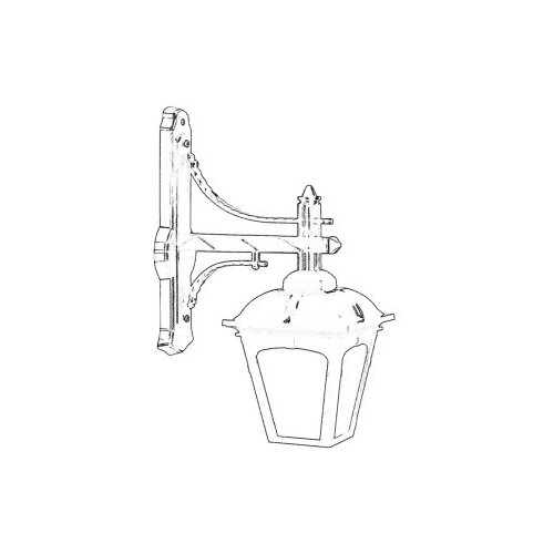 Opviq Vanjska zidna lampa BAP-68185-BSY-M2, 50 cm, IP65, E27, 40W, Crna Slike