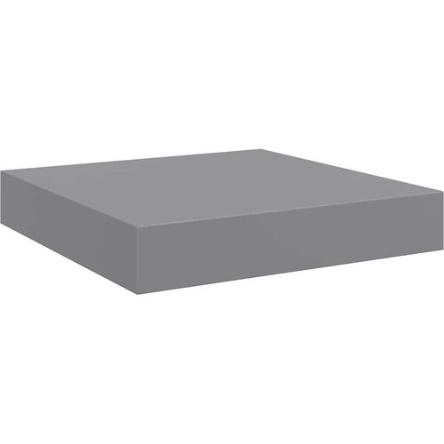  Plutajuće zidne police 2 kom sive 23 x 23,5 x 3,8 cm MDF Slike