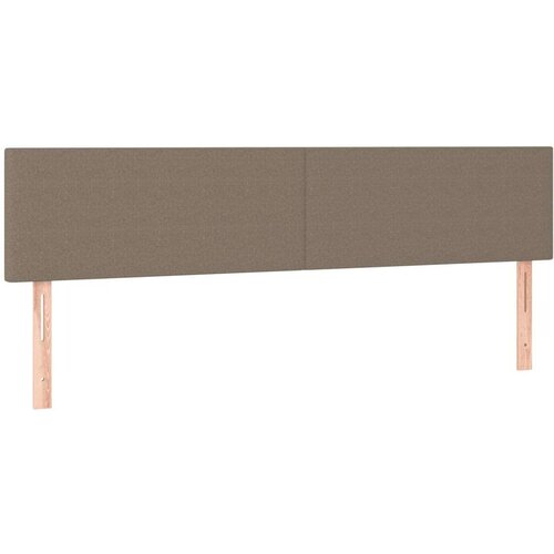  Okvir za krevet s uzglavljem smeđesivi 120x190 cm od tkanine Slike